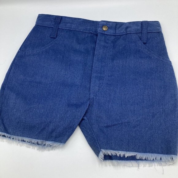 Vintage 1970s Ely & Walker Cutoff Jean Shorts Boys 18 Hot Pants NWT USA - Picture 2 of 5